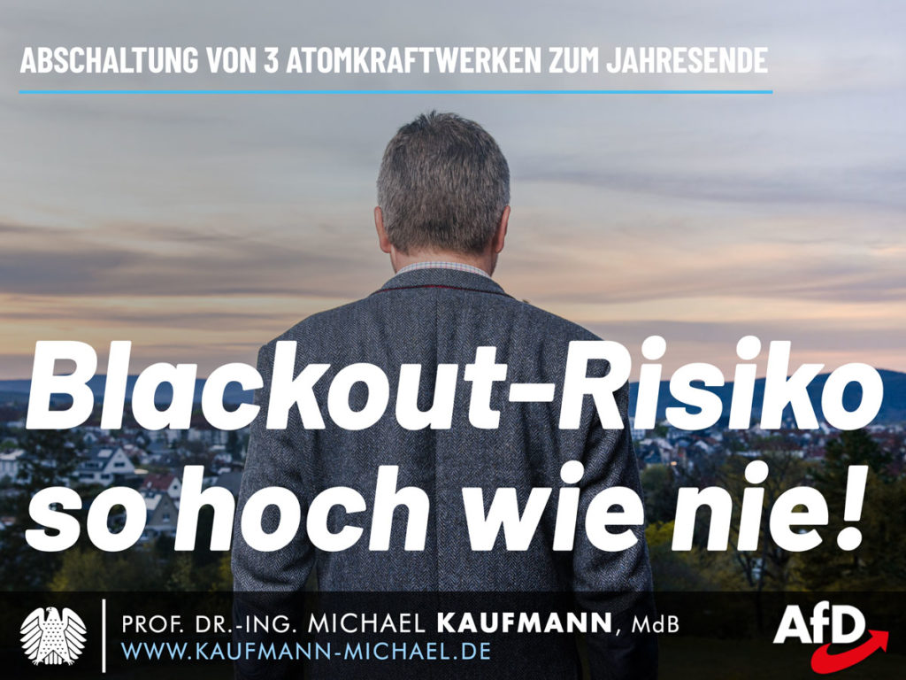 Blackout-Risiko so hoch wie nie! Abschaltung dreier AKW zum Jahresende
