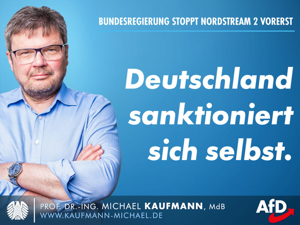 Nordstream 2-Stopp: Deutschland sanktioniert sich selbst