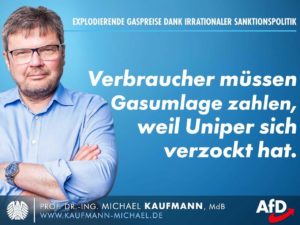 Irrationale Sanktionspolitik: Verbraucher müssen Gasumlage zahlen, weil Uniper sich verzockt hat