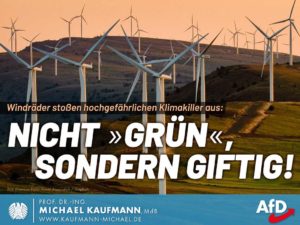 Windkraftindustrie stößt gefährlichen Klimakiller aus!