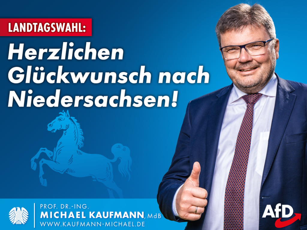 Landtagswahl in Niedersachsen: Herzlichen Glückwunsch!