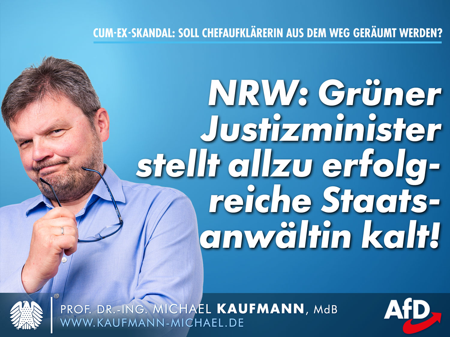 Cum-Ex-Skandal: Grüner Justizminister stellt allzu erfolgreiche Staatsanwältin kalt