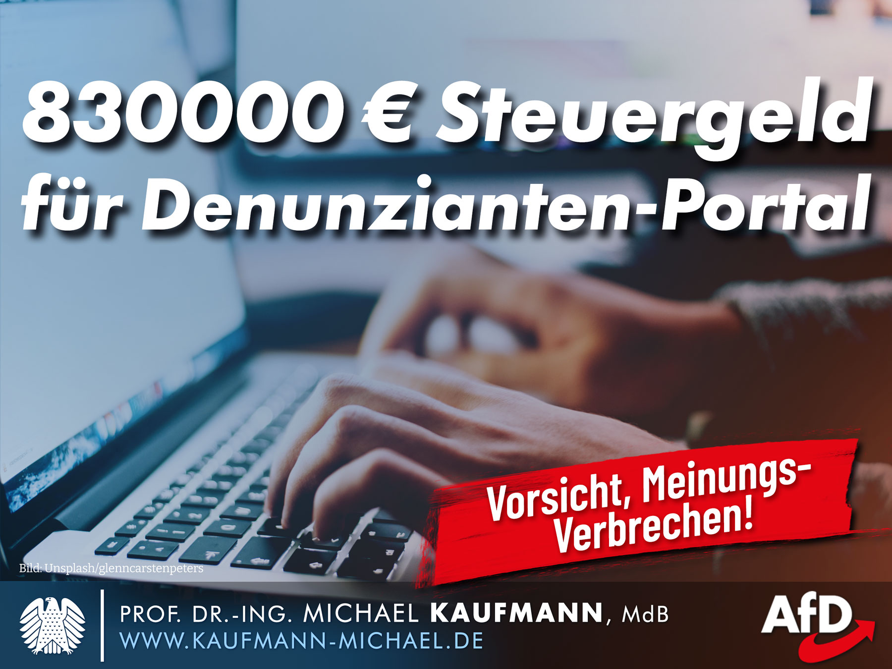 Berliner Register: 830000 Euro für Denunziantenportal