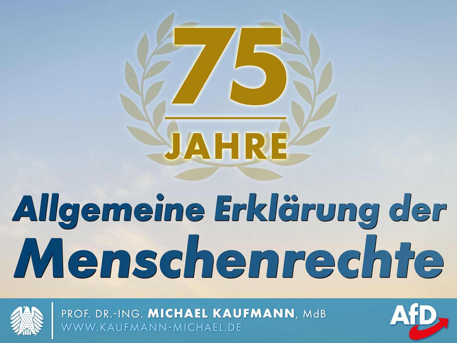 75 Jahre Allgemeine Erklärung der Menschenrechte