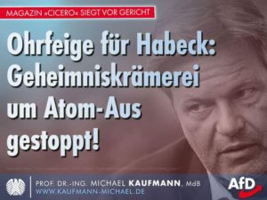 Ohrfeige für Habeck: Geheimniskrämerei um Atom-Aus gestoppt!