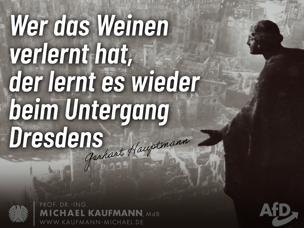Gedenken der Bombenangriffe auf Dresden